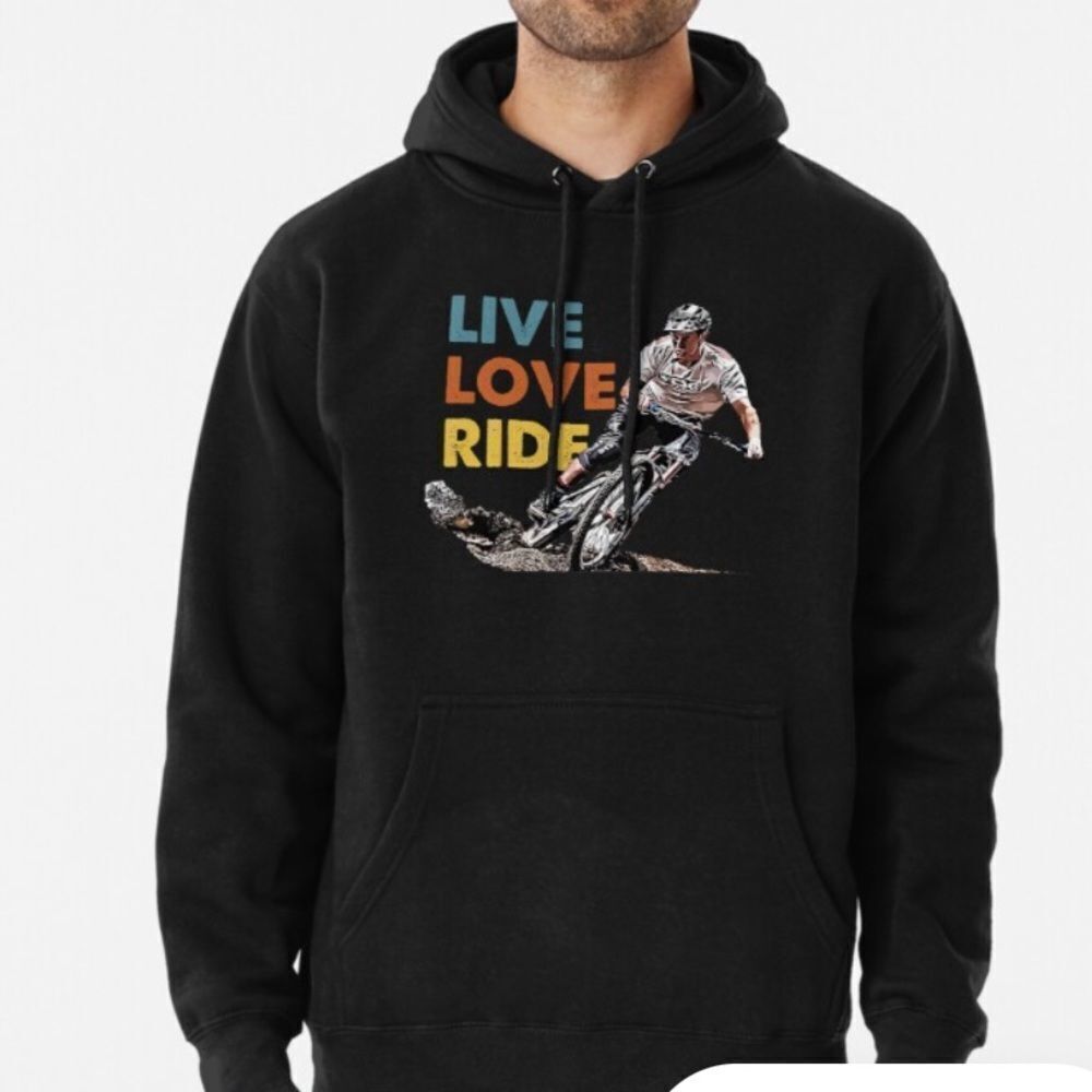 Live love ride Embr‎ zip hoodie pink/blk XL Nwt